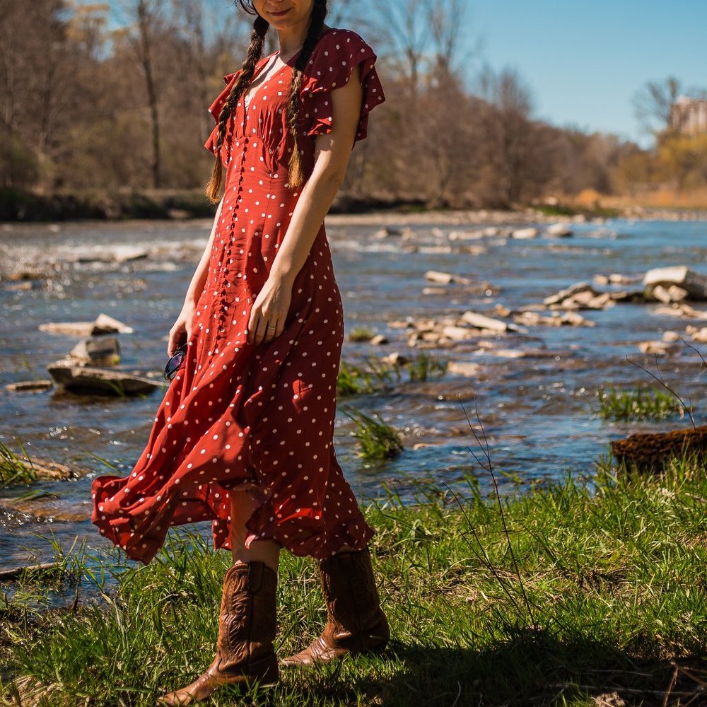 Red Polka Dot dress